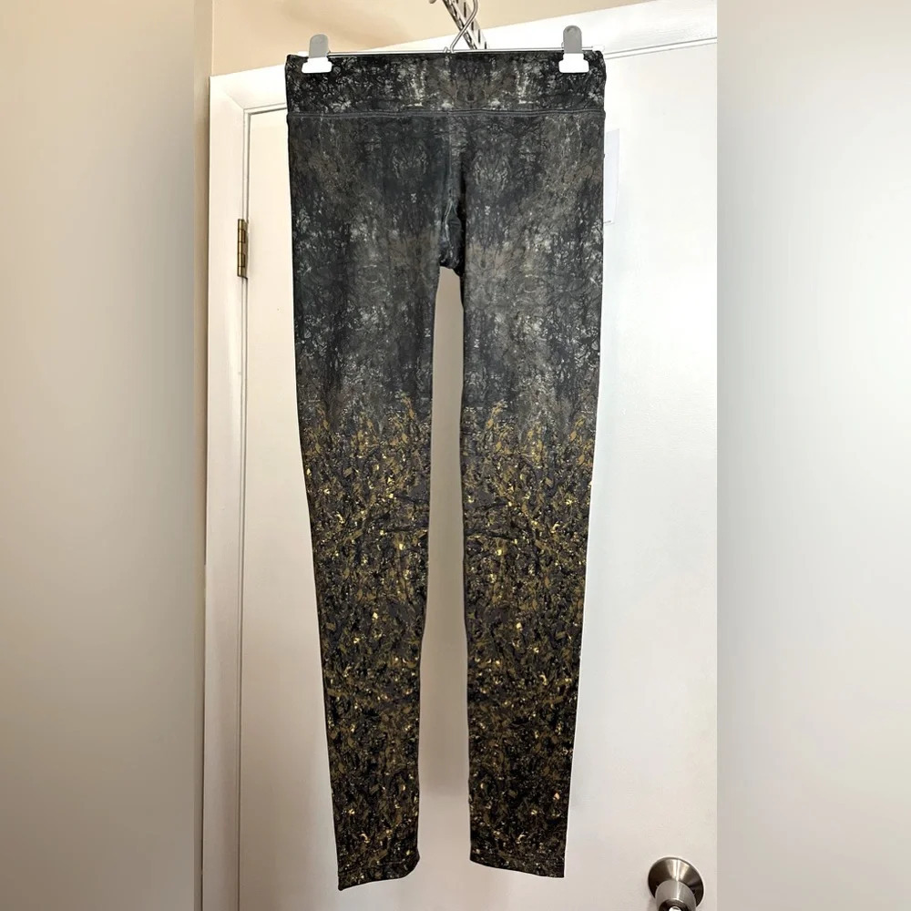NWT Spiritual Gangster Green and Gold Leggings XS/S